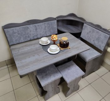 Кухонный уголок Миссия с полкой ткань в Иланском - mebel154.com