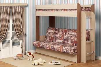 Кровать-чердак с диван-кроватью Немо в Иланском - mebel154.com