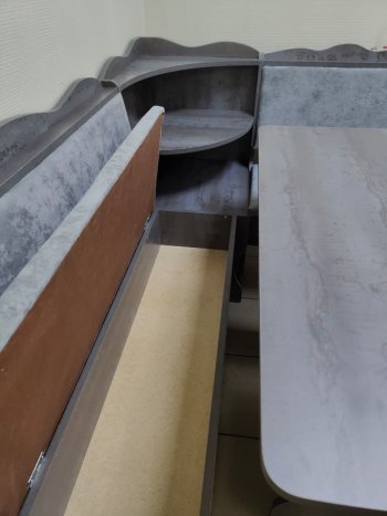 Кухонный уголок Миссия с полкой ткань в Иланском - mebel154.com