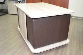 Журнальный стол с пуфиками (миссия) в Иланском - mebel154.com