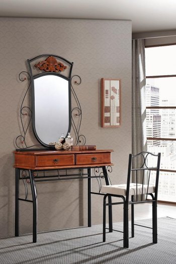 Столик туалетный CANZONA (столик/зеркало + стул) в Иланском - mebel154.com