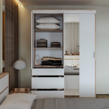 Шкаф-купе Брауни 1.5м в Иланском - mebel154.com