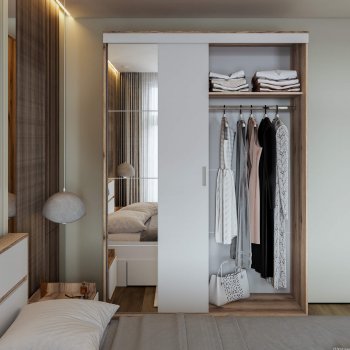 Шкаф-купе Брауни 1.5м в Иланском - mebel154.com