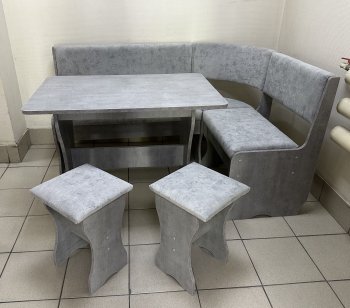 Кухонный уголок Миссия V велюр (сириус) в Иланском - mebel154.com