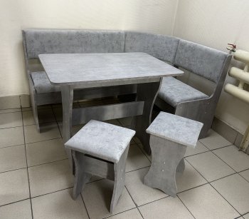 Кухонный уголок Миссия V велюр (сириус) в Иланском - mebel154.com