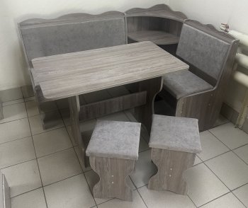 Кухонный уголок Миссия с полкой, ткань(локи) в Иланском - mebel154.com