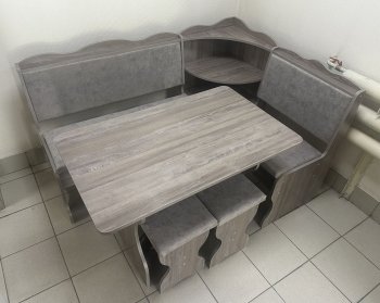 Кухонный уголок Миссия с полкой, ткань(локи) в Иланском - mebel154.com