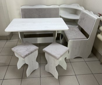 Кухонный уголок Миссия с полкой ткань в Иланском - mebel154.com