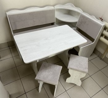 Кухонный уголок Миссия с полкой ткань в Иланском - mebel154.com