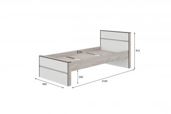 Кровать 0.9м Акита в Иланском - mebel154.com