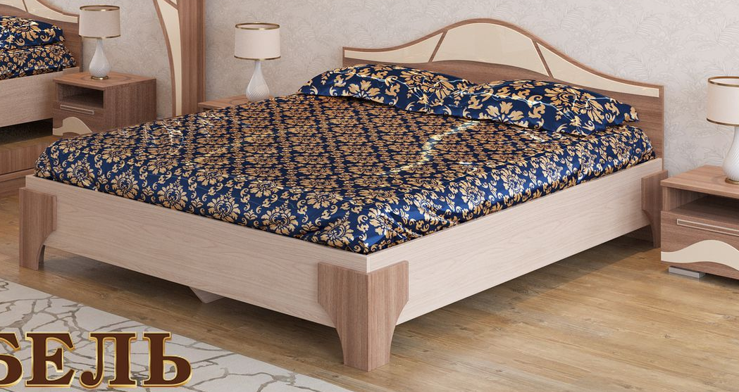 Кровать  1400 Лагуна-5(основание-щит) в Иланском - mebel154.com