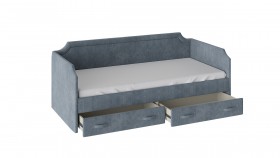 Кровать с мягкой обивкой и ящиками Кантри Тип 1 (900) в Иланском - mebel154.com