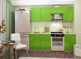 Кухня Олива зеленый металлик модульная в Иланском - mebel154.com