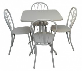 Набор стол пластиковый, 4 стула в Иланском - mebel154.com