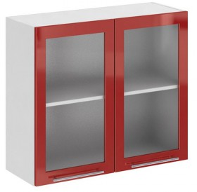 Олива ПС 800 шкаф верхний стекло в Иланском - mebel154.com