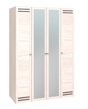 Шкаф для одежды 4-х дверный 555 Бриз в Иланском - mebel154.com