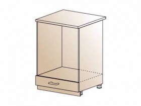 Шкаф нижний для духовки Настя ШНД 600 в Иланском - mebel154.com