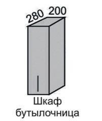 Шкаф верхний 720 ВШ 20 с дверцей Алеся Эконом в Иланском - mebel154.com