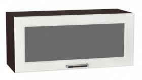 Шкаф верхний горизонтальный со стеклом Прага ШВГС 800 в Иланском - mebel154.com