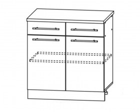 Скала С2Я 800 шкаф нижний с ящиками в Иланском - mebel154.com