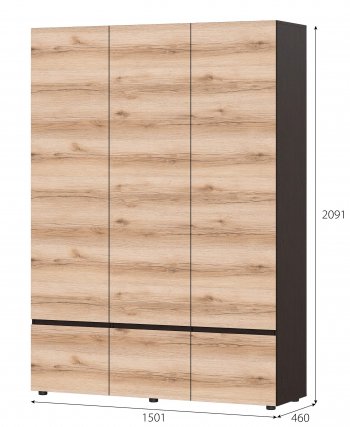 Шкаф 3-х Берген в Иланском - mebel154.com